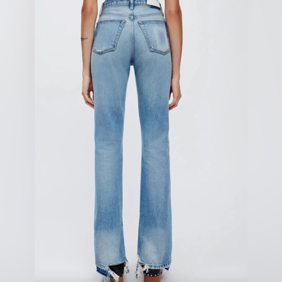 NWT Re/Done High Rise Skinny Boot in Opal Indigo - Picture 3 of 3